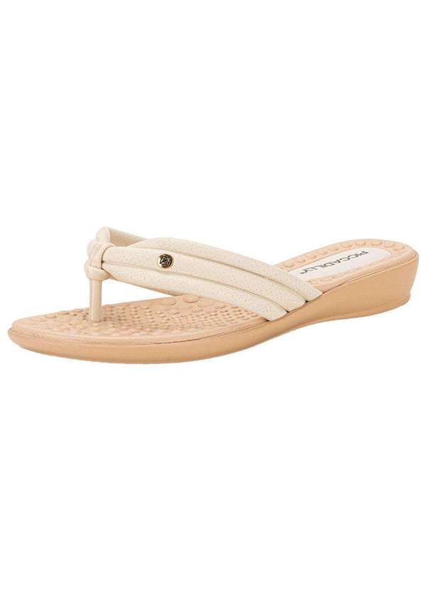 Piccadilly - Tamanco Feminino Flat Piccadilly 500371 - Marfim