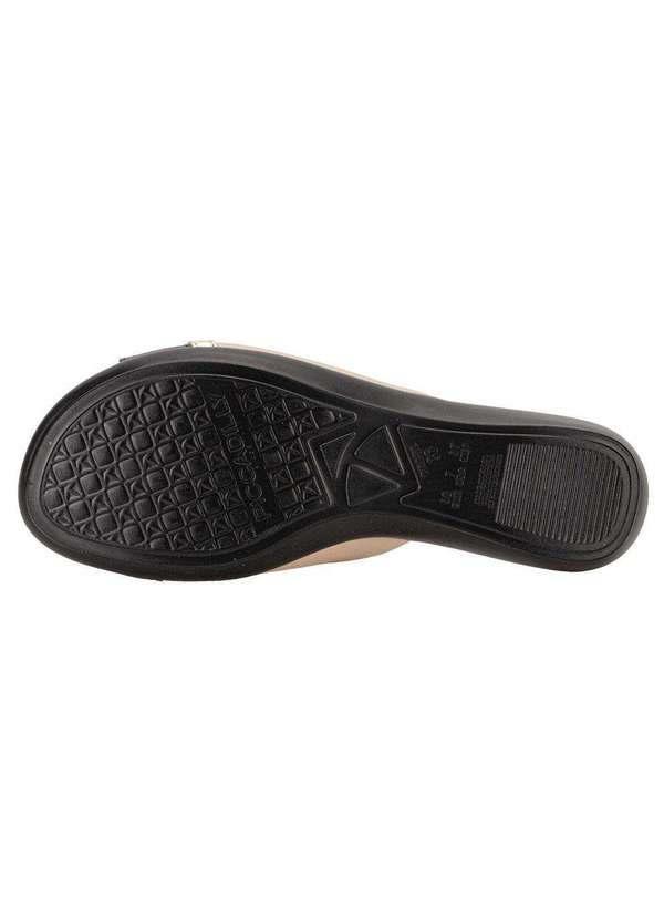 Piccadilly - Tamanco Feminino Flat Piccadilly 500375 - Bege/Preto 4