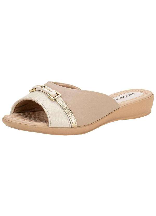 Piccadilly - Tamanco Feminino Flat Piccadilly 500375 - Marfim