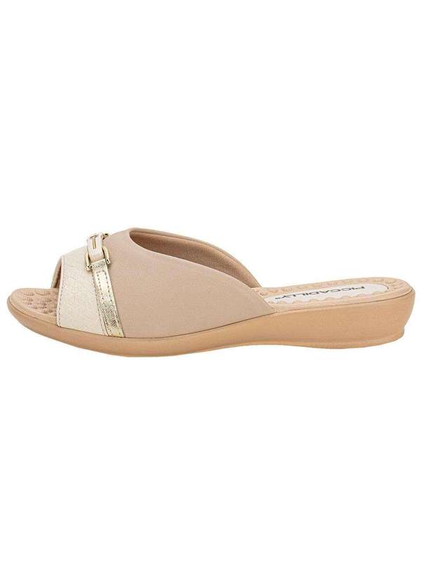 Piccadilly - Tamanco Feminino Flat Piccadilly 500375 - Marfim 2