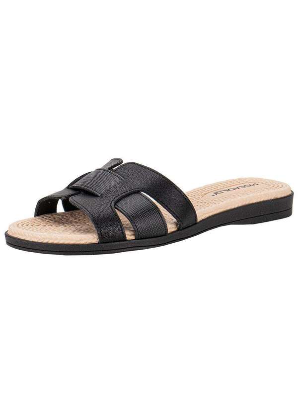 Piccadilly - Tamanco Feminino Flat Piccadilly 513007 - Preto