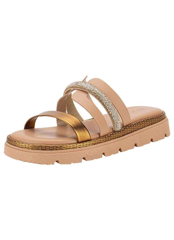 Ramarim - Tamanco Feminino Flat Ramarim 2429202 - Bronze
