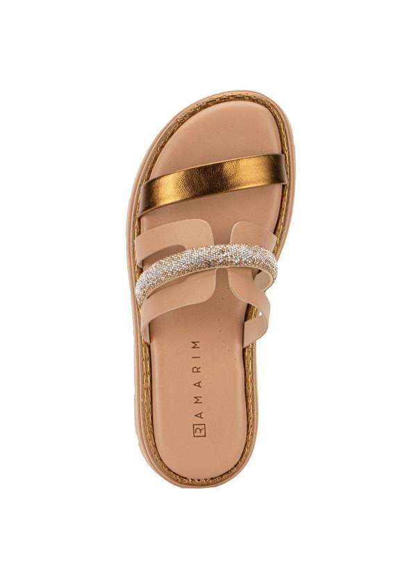 Ramarim - Tamanco Feminino Flat Ramarim 2429202 - Bronze 5