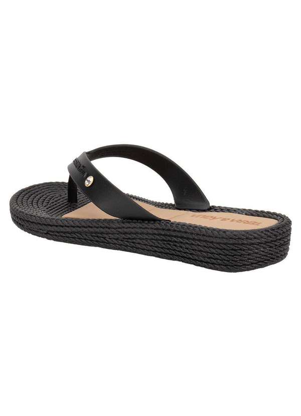 Terra & Agua - Tamanco Feminino Flat Terra & Água 210012 Preto 3