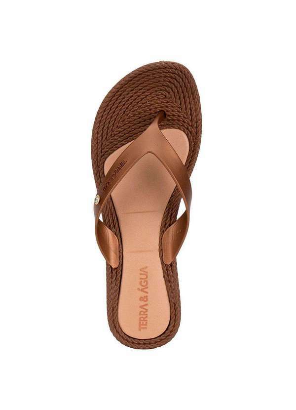 Terra & Agua - Tamanco Feminino Flat Terra & Água 210012 Bronze 5