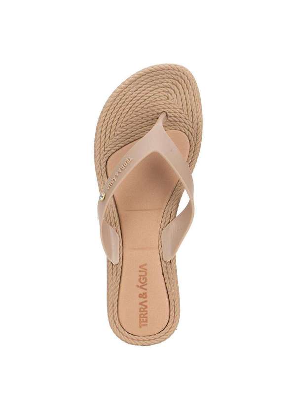 Terra & Agua - Tamanco Feminino Flat Terra & Água 210012 Bege 4