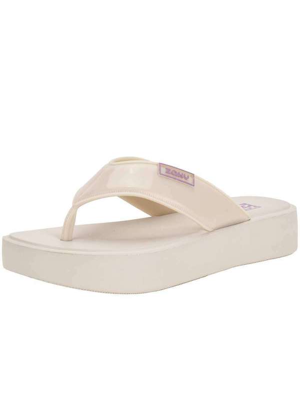 Zaxy - Tamanco Feminino Flat Trend Zaxy 19121 - Marfim