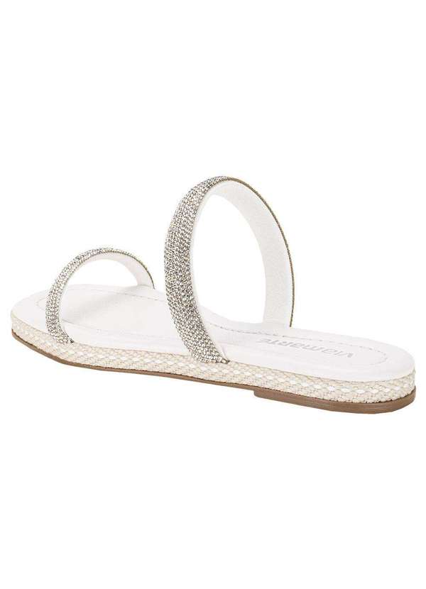 Via Marte - Tamanco Feminino Flat Via Marte 110006 - Branco 3