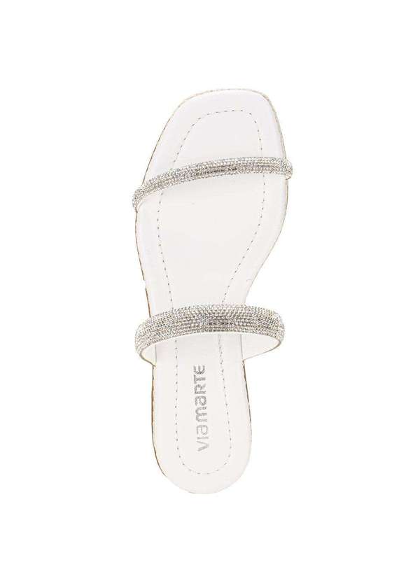 Via Marte - Tamanco Feminino Flat Via Marte 110006 - Branco 5