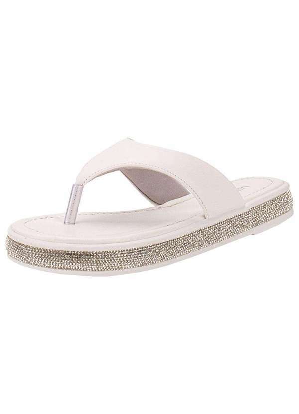 Via Marte - Tamanco Feminino Flat Via Marte 114014 - Branco