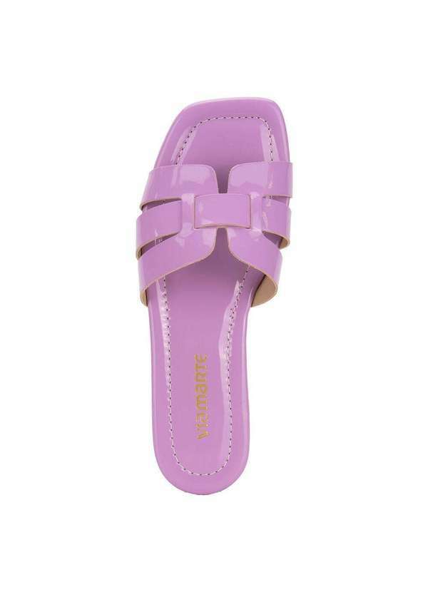 Via Marte - Tamanco Feminino Flat Via Marte 151022 - Lilás 5