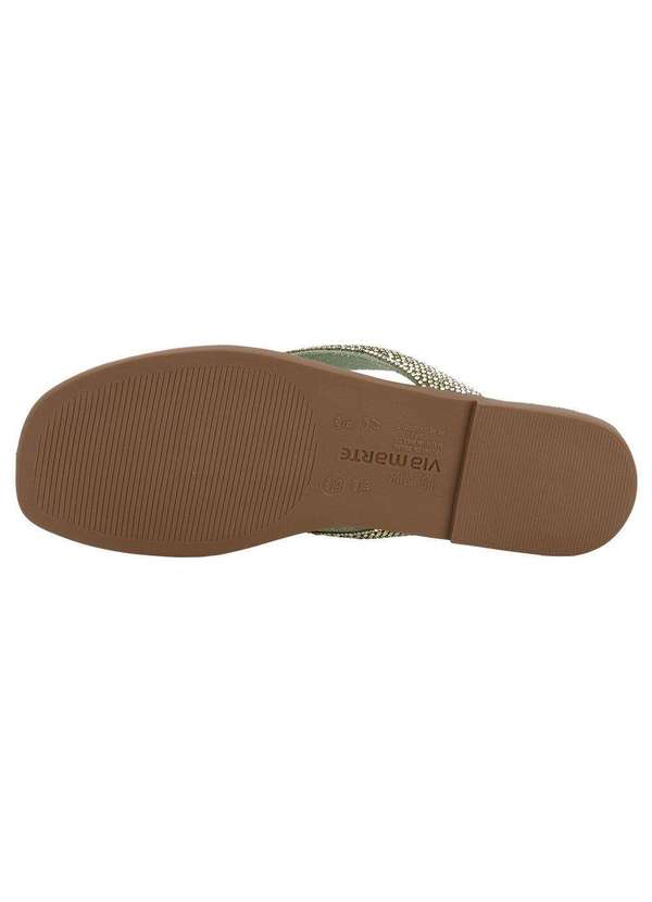 Via Marte - Tamanco Feminino Flat Via Marte 173018 - Verde 4