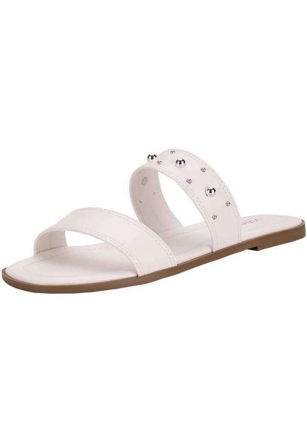 Via Marte - Tamanco Feminino Flat Via Marte 173019 - Branco