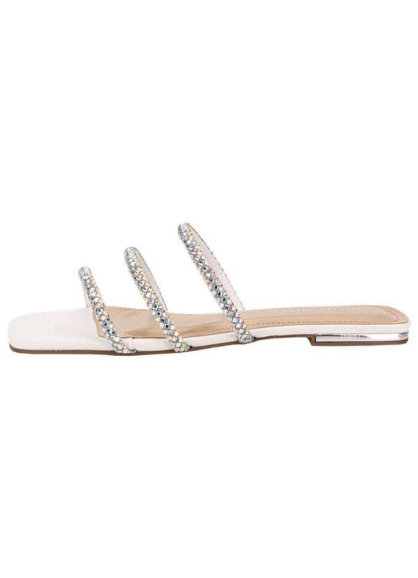 Via Marte - Tamanco Feminino Flat Via Marte 2319907 - Branco 2