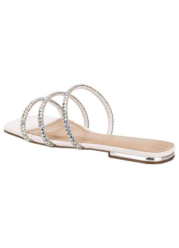 Via Marte - Tamanco Feminino Flat Via Marte 2319907 - Branco 3