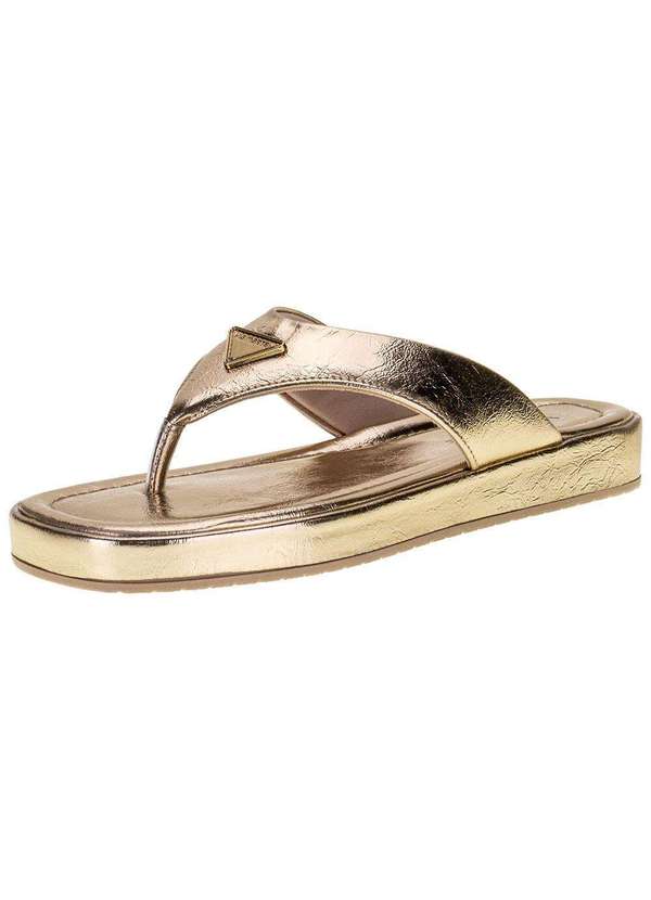 Via Marte - Tamanco Feminino Flat Via Marte - 2321407 - Ouro 1
