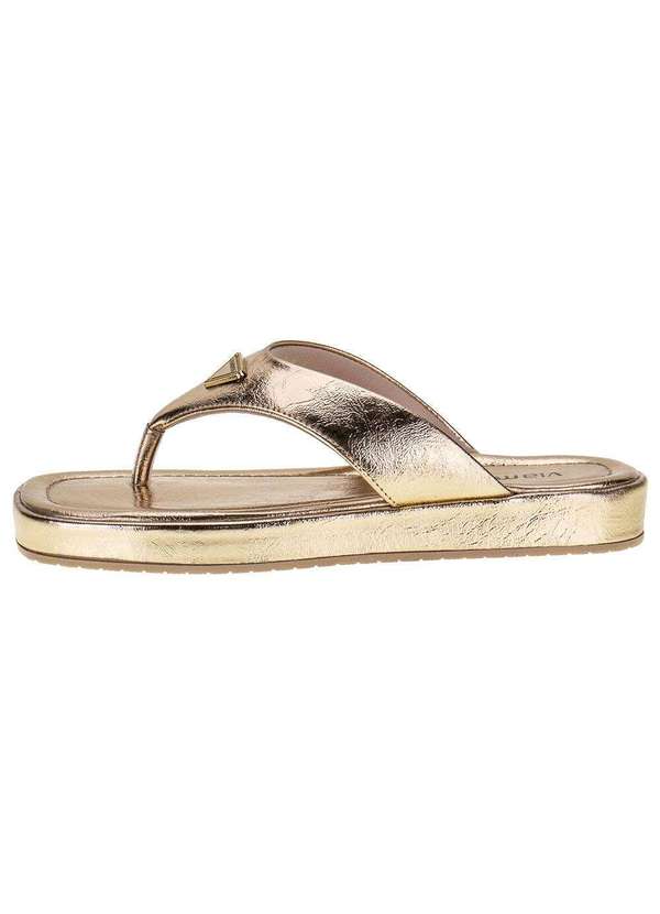 Via Marte - Tamanco Feminino Flat Via Marte - 2321407 - Ouro 2