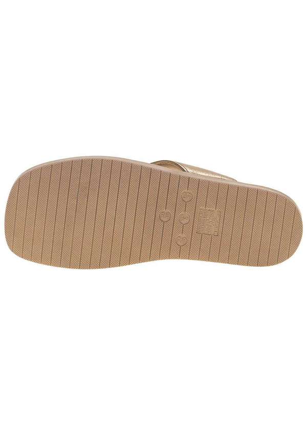 Via Marte - Tamanco Feminino Flat Via Marte - 2321407 - Ouro 4