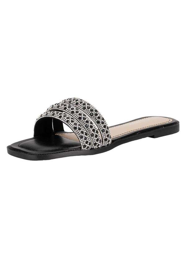 Via Marte - Tamanco Feminino Flat Via Marte 291006 Preto