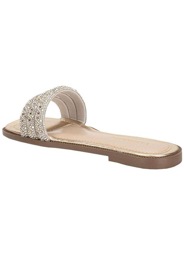 Via Marte - Tamanco Feminino Flat Via Marte 291006 Ouro 3