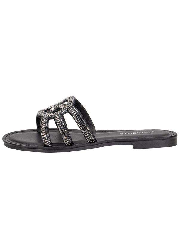 Via Marte - Tamanco Feminino Flat Via Marte 308003 - Preto 2