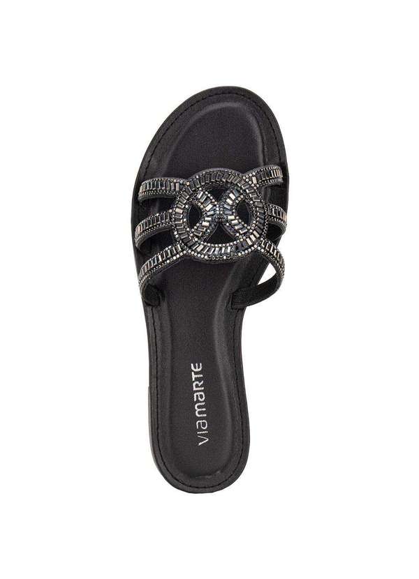 Via Marte - Tamanco Feminino Flat Via Marte 308003 - Preto 5