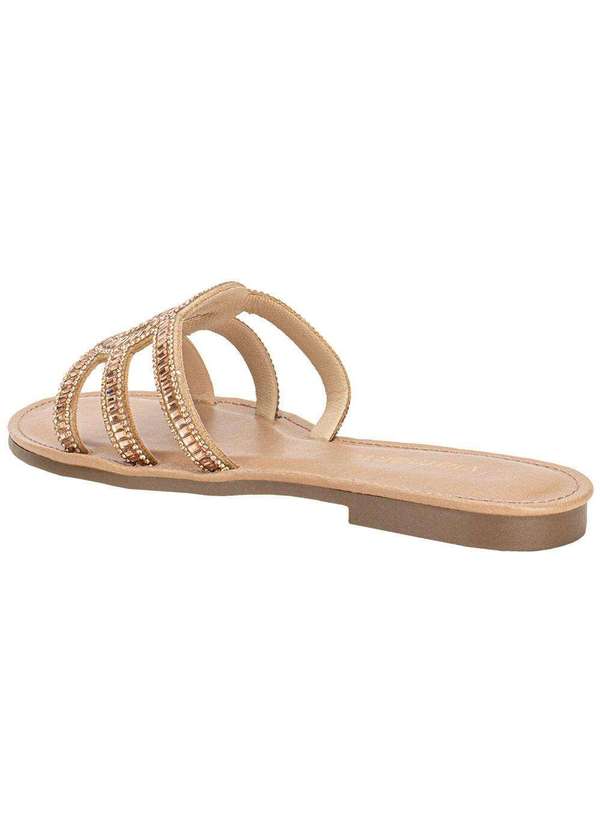 Via Marte - Tamanco Feminino Flat Via Marte 308003 - Ouro/Rosado 3