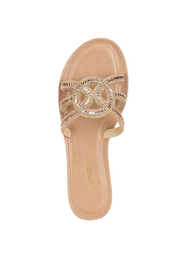 Via Marte - Tamanco Feminino Flat Via Marte 308003 - Ouro/Rosado 5