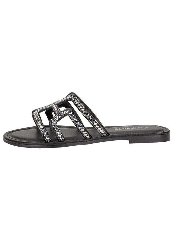 Via Marte - Tamanco Feminino Flat Via Marte 308004 - Preto 2