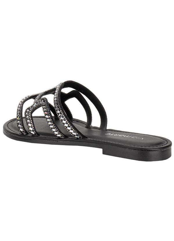 Via Marte - Tamanco Feminino Flat Via Marte 308004 - Preto 3
