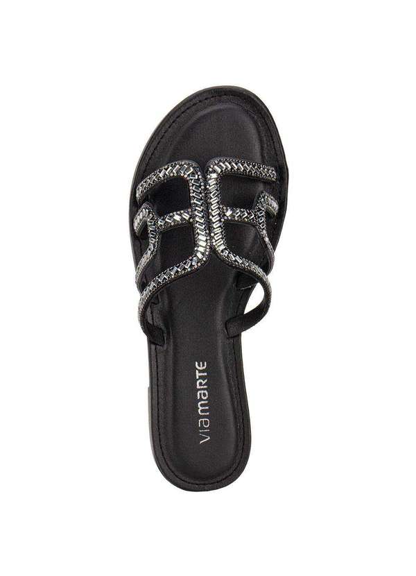 Via Marte - Tamanco Feminino Flat Via Marte 308004 - Preto 5