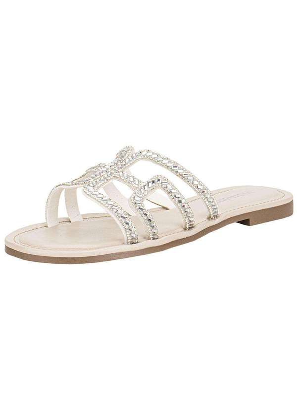 Via Marte - Tamanco Feminino Flat Via Marte 308004 - Marfim 1