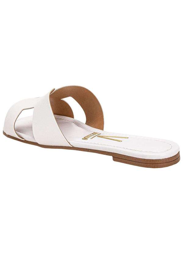 Vizzano - Tamanco Feminino Flat Vizzano 6371367 - Branco 3