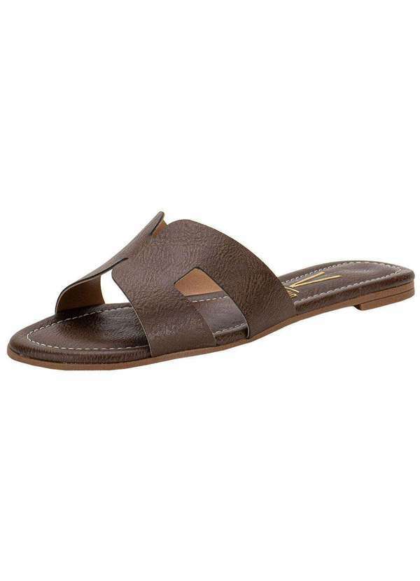 Vizzano - Tamanco Feminino Flat Vizzano 6371367 - Chocolate