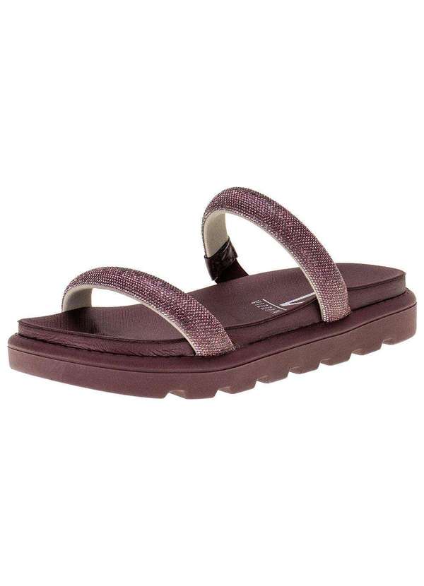 Vizzano - Tamanco Feminino Flat Vizzano 6459110 - Vinho