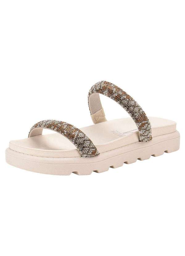 Vizzano - Tamanco Feminino Flat Vizzano 6459110 - Marfim