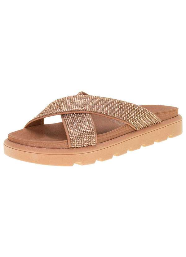 Vizzano - Tamanco Feminino Flat Vizzano 6459122 - Bege