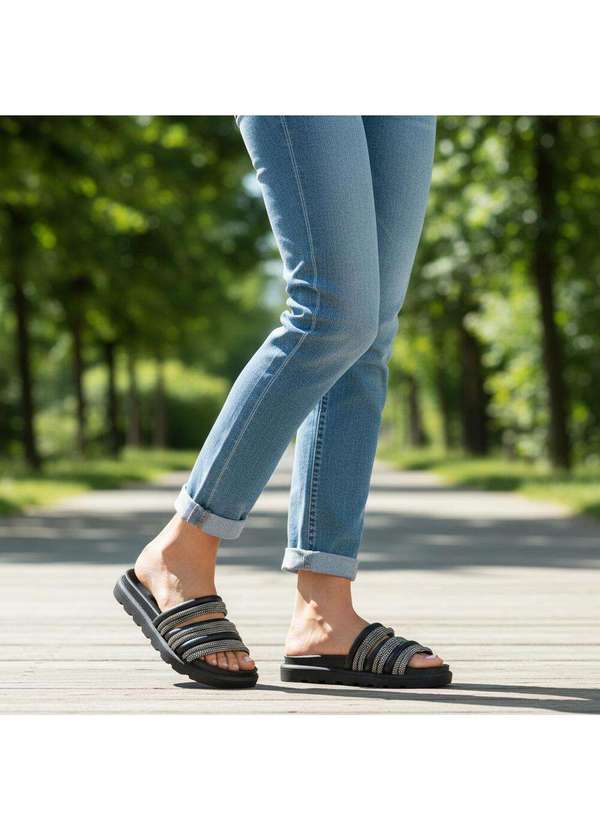 Vizzano - Tamanco Feminino Flat Vizzano 6459132 Preto 2