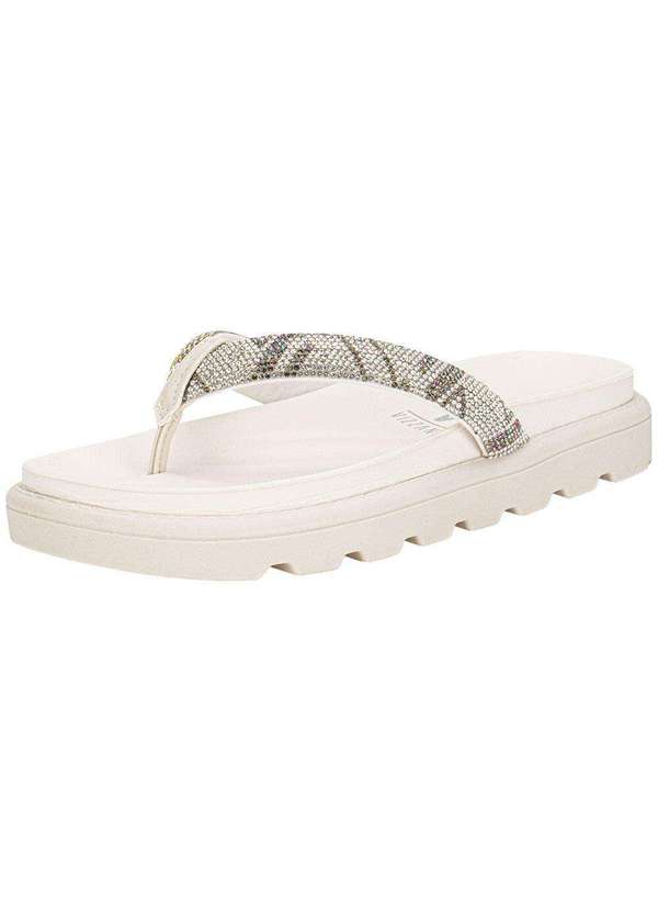 Vizzano - Tamanco Feminino Flat Vizzano 6459138 - Branco/Off