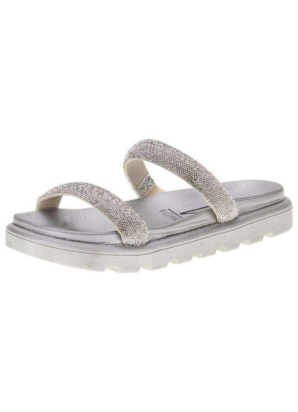 Vizzano - Tamanco Feminino Flat Vizzano - 6459310 - Prata