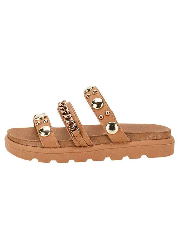 Vizzano - Tamanco Feminino Flat Vizzano 6510102 - Camel 2