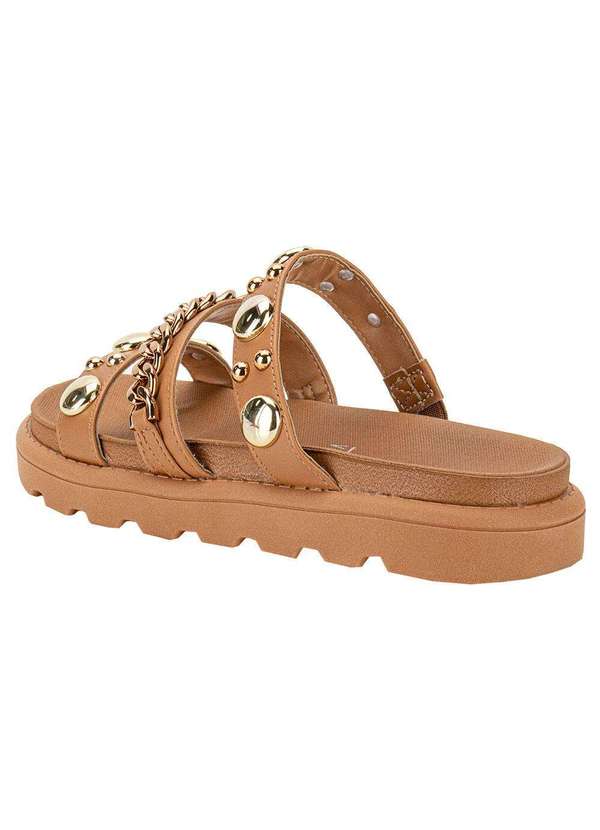 Vizzano - Tamanco Feminino Flat Vizzano 6510102 - Camel 3