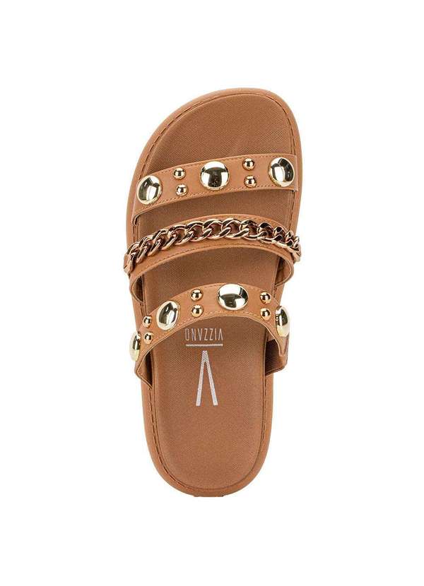 Vizzano - Tamanco Feminino Flat Vizzano 6510102 - Camel 5
