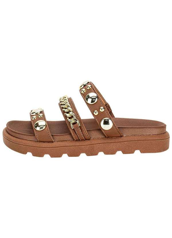 Vizzano - Tamanco Feminino Flat Vizzano 6510102 Chocolate 2