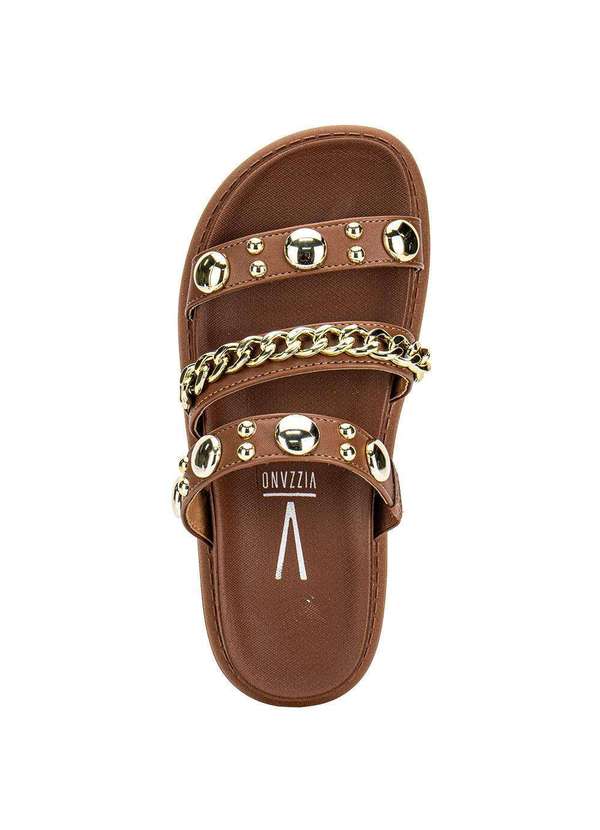 Vizzano - Tamanco Feminino Flat Vizzano 6510102 Chocolate 5