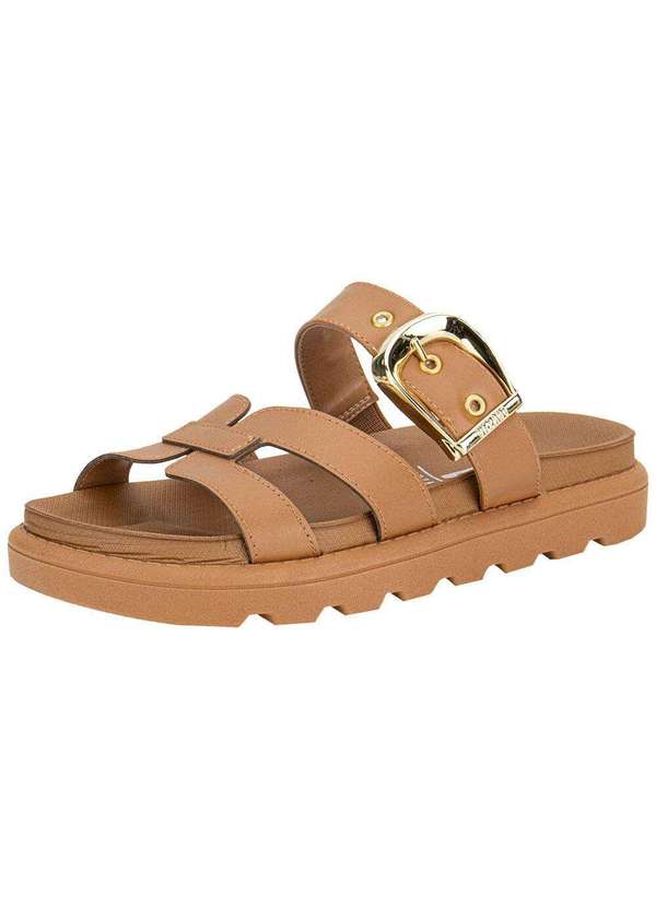 Vizzano - Tamanco Feminino Flat Vizzano 6510110 Camel