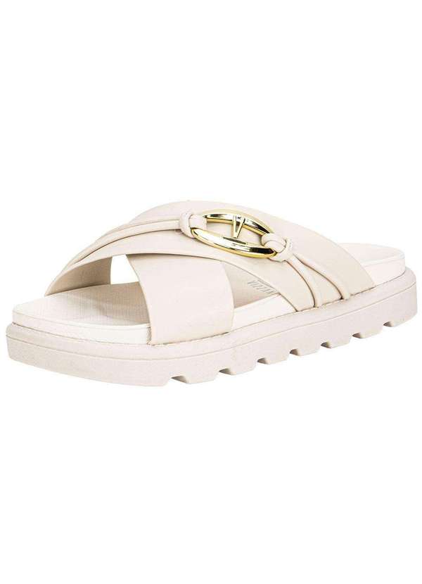 Vizzano - Tamanco Feminino Flat Vizzano 6510111 Branco/Off 1