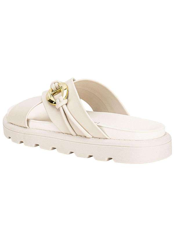 Vizzano - Tamanco Feminino Flat Vizzano 6510111 Branco/Off 3