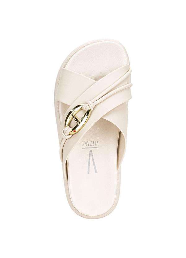 Vizzano - Tamanco Feminino Flat Vizzano 6510111 Branco/Off 5