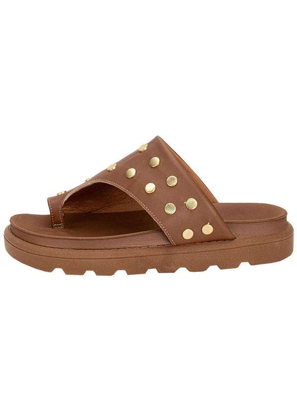 Vizzano - Tamanco Feminino Flat Vizzano 6510117 - Caramelo 2